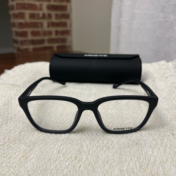 Arnette Phoebe Glasses Matte Black Transparent Lens Extra Small With Case NWOT - Picture 2 of 11